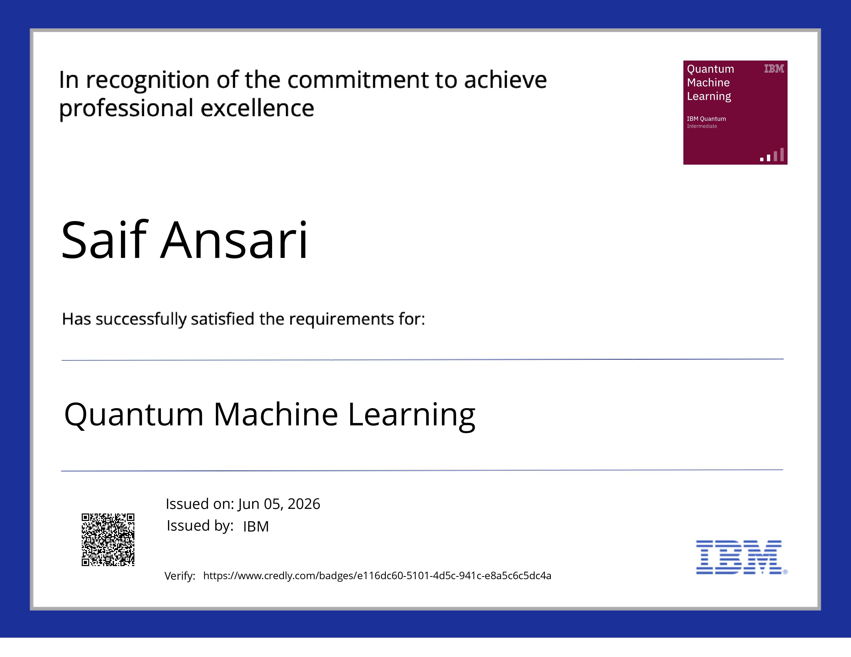 Quantum Machine Learning